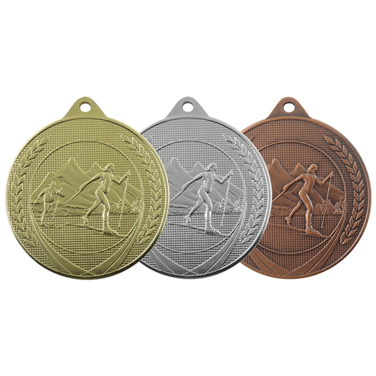 Medaille Goud-Zilver of Brons Langlaufen